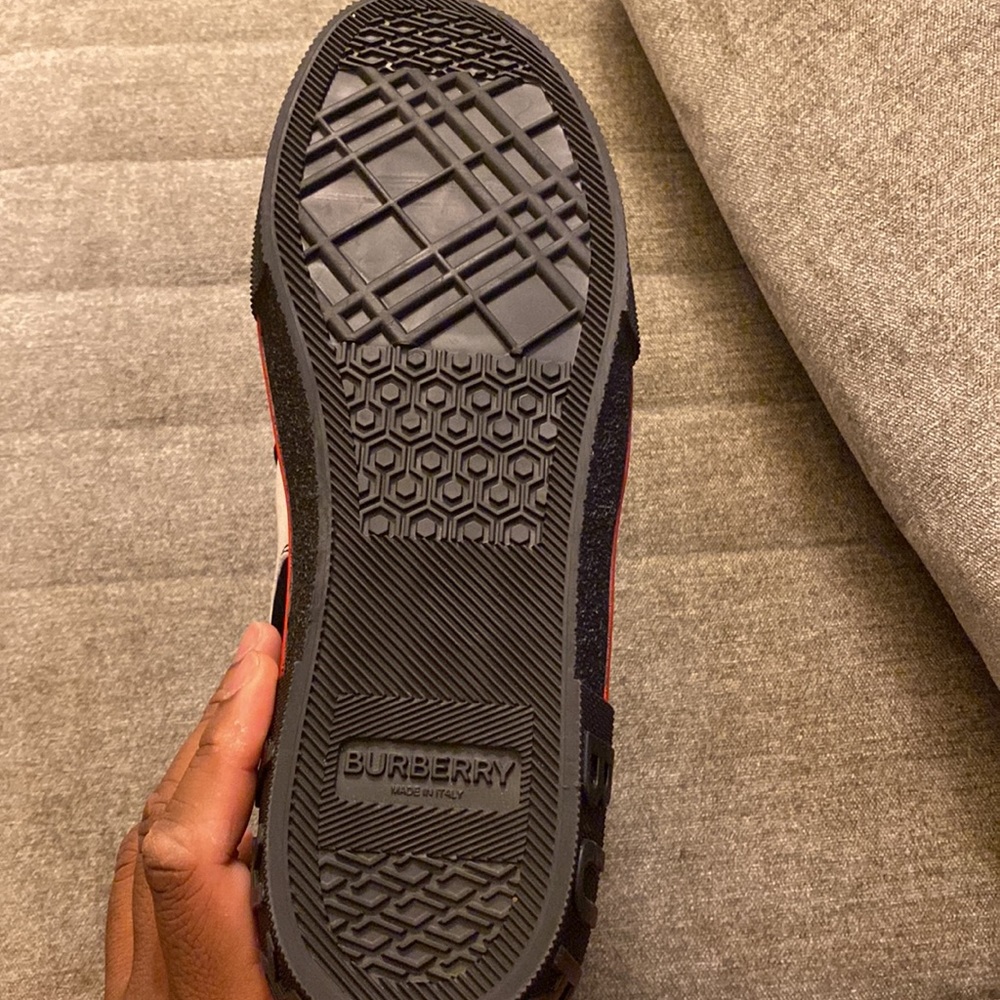 Cotton and Nylon Sub High-top Sneakers - Picture 5 of 5